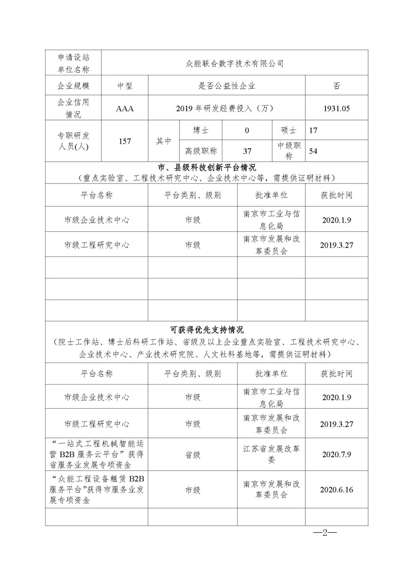 關(guān)于申請(qǐng)2020年江蘇省研究生工作站的公示